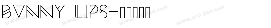 Bunny Lips字体转换